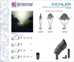 Градинска LED лампа Kichler с насочено осветление, 3 степени снимка-1